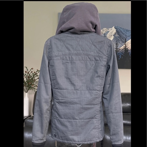 Billabong Grey Hooded Jacket, S, Very Good Condition - Picture 5 of 13